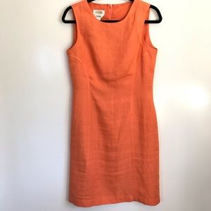Talbots Orange Sleeveless Dress